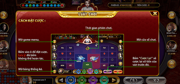 Kinh nghiệm cần thiết để chiến thắng trong game bài Rồng Hổ