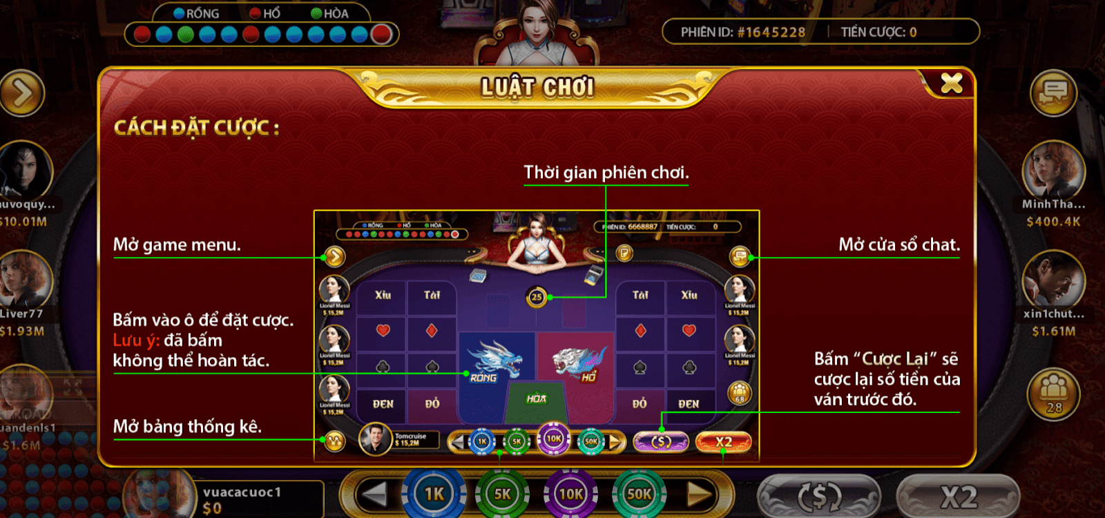 Kinh nghiệm cần thiết để chiến thắng trong game bài Rồng Hổ Kinh nghiem can thiet de chien thang trong game bai Rong Ho