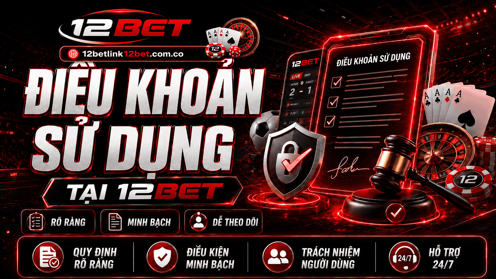 Điều khoản sử dụng tại 12BET