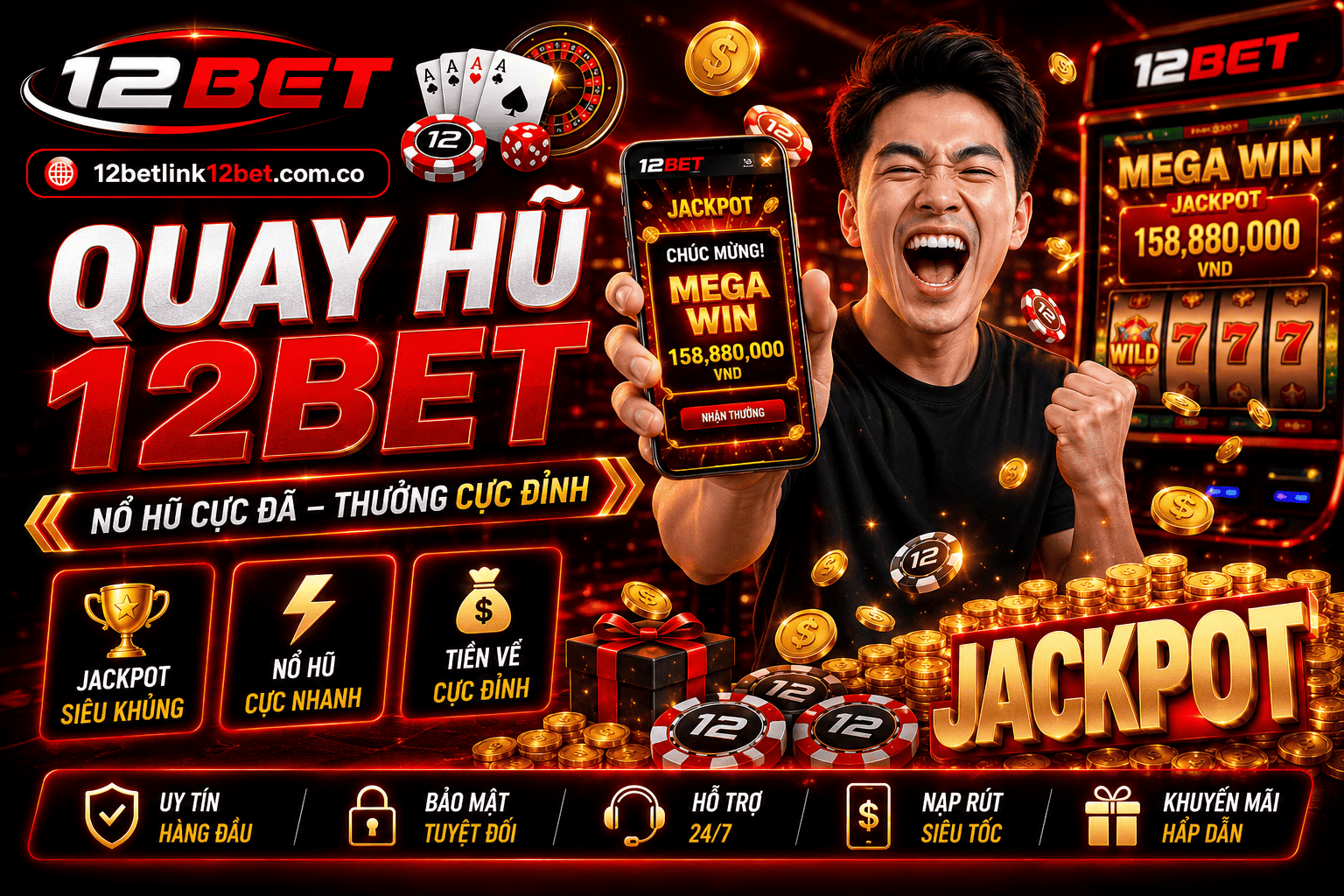 Top game quay hu 12BET dang duoc ua chuong?