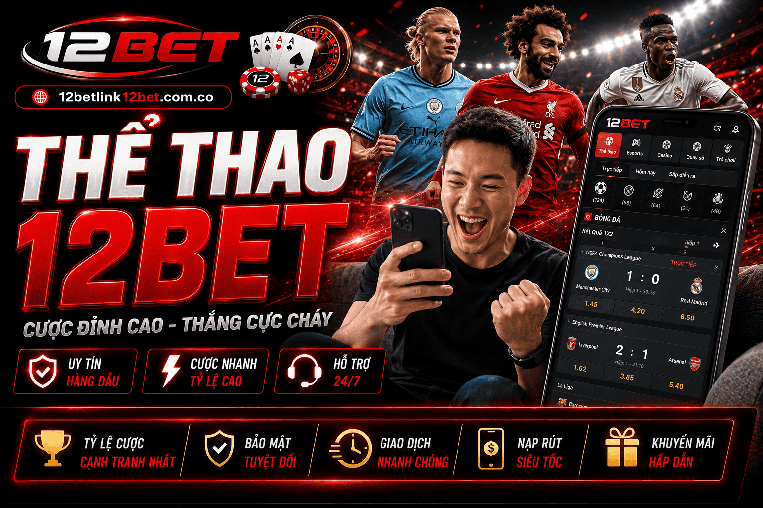 Nhung bo mon the thao nao duoc cung cap keo tai 12Bet